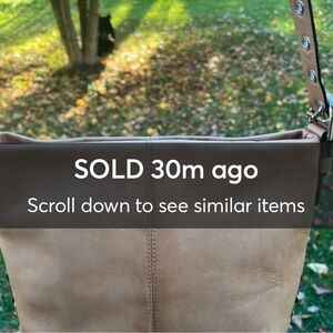 ‼️SOLD‼️Coach Camel Leather Bag w/ Silver tone hardware. C107…